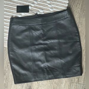 NWT Leather Skirt • Leather Mini Skirt • Lambskin Mini Skirt • Small Mini Skirt
